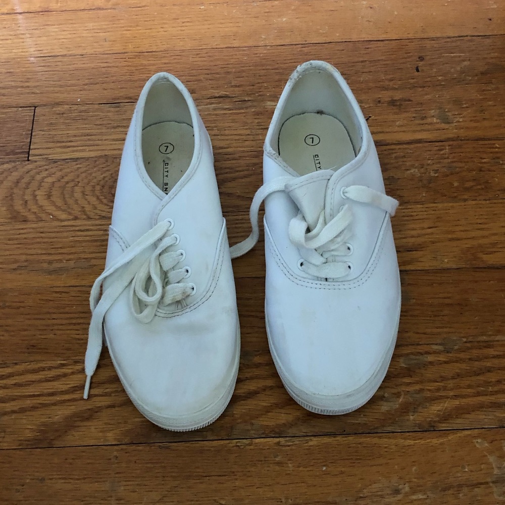 White sneakers